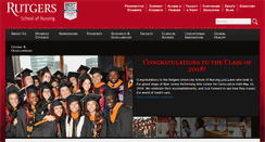 Desktop Screenshot of nursing.rutgers.edu