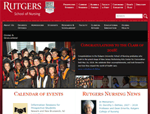 Tablet Screenshot of nursing.rutgers.edu