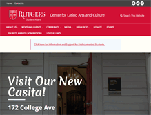 Tablet Screenshot of clac.rutgers.edu