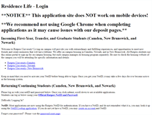 Tablet Screenshot of oncampus.rutgers.edu
