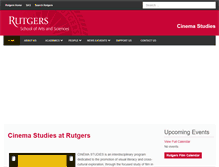 Tablet Screenshot of cinemastudies.rutgers.edu