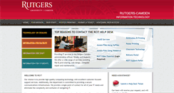 Desktop Screenshot of cit.camden.rutgers.edu