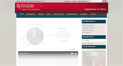 Desktop Screenshot of history.rutgers.edu