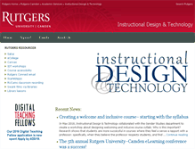 Tablet Screenshot of idt.camden.rutgers.edu