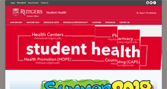 Desktop Screenshot of health.rutgers.edu