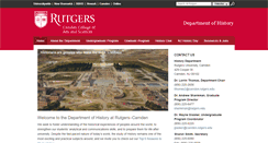 Desktop Screenshot of history.camden.rutgers.edu