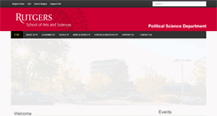 Desktop Screenshot of polisci.rutgers.edu