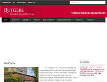 Tablet Screenshot of polisci.rutgers.edu