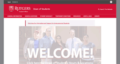 Desktop Screenshot of deanofstudents.rutgers.edu