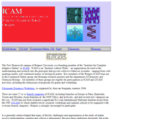 Tablet Screenshot of icam.rutgers.edu