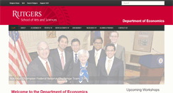 Desktop Screenshot of economics.rutgers.edu