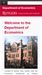 Mobile Screenshot of economics.rutgers.edu