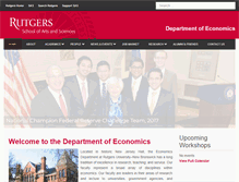 Tablet Screenshot of economics.rutgers.edu