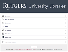 Tablet Screenshot of m.libraries.rutgers.edu