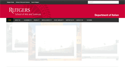 Desktop Screenshot of italian.rutgers.edu