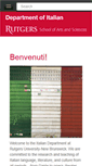 Mobile Screenshot of italian.rutgers.edu