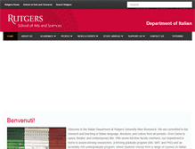 Tablet Screenshot of italian.rutgers.edu