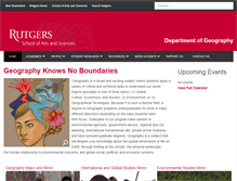 Tablet Screenshot of geography.rutgers.edu