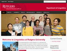 Tablet Screenshot of ling.rutgers.edu