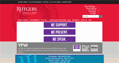 Desktop Screenshot of counseling.newark.rutgers.edu