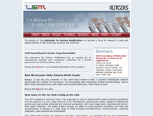 Tablet Screenshot of lsm.rutgers.edu