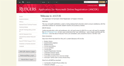 Desktop Screenshot of ancor.rutgers.edu