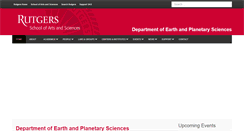 Desktop Screenshot of geology.rutgers.edu