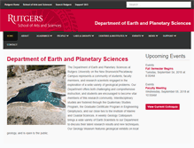 Tablet Screenshot of geology.rutgers.edu