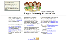 Tablet Screenshot of karaoke.rutgers.edu