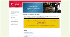 Desktop Screenshot of material.rutgers.edu