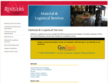 Tablet Screenshot of material.rutgers.edu