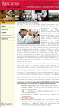 Mobile Screenshot of pharmeng.rutgers.edu