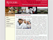 Tablet Screenshot of pharmeng.rutgers.edu