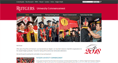 Desktop Screenshot of commencement.rutgers.edu
