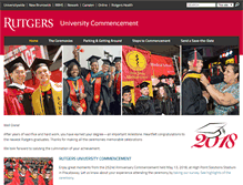 Tablet Screenshot of commencement.rutgers.edu