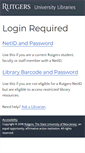 Mobile Screenshot of login.proxy.libraries.rutgers.edu