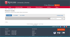 Desktop Screenshot of libguides.rutgers.edu