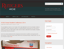 Tablet Screenshot of aiche.rutgers.edu