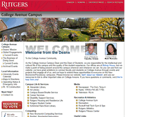 Tablet Screenshot of collegeave.rutgers.edu