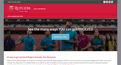 Desktop Screenshot of getinvolved.rutgers.edu