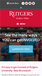 Mobile Screenshot of getinvolved.rutgers.edu