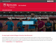 Tablet Screenshot of getinvolved.rutgers.edu