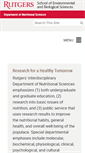 Mobile Screenshot of nutrition.rutgers.edu