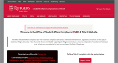 Desktop Screenshot of compliance.rutgers.edu