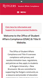 Mobile Screenshot of compliance.rutgers.edu