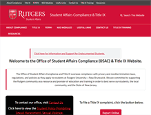 Tablet Screenshot of compliance.rutgers.edu