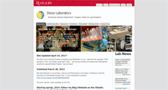 Desktop Screenshot of dixonlab.rutgers.edu