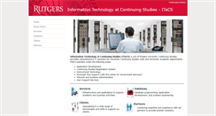 Desktop Screenshot of itacs.rutgers.edu