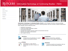 Tablet Screenshot of itacs.rutgers.edu