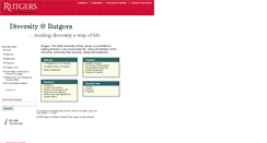 Desktop Screenshot of diversityweb.rutgers.edu